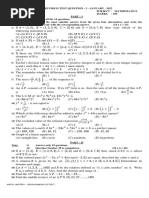 3 Model Revision Test Question Maths em