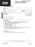 Cambridge IGCSE: MATHEMATICS 0580/21