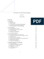 Cox, B (2013) Acoustics For Ultrasound Imaging