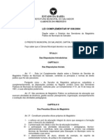 Estatuto Dos Professores Do Município de Salvador