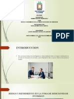 Riesgo y Rendimiento en La Toma de Desiciones de Inversion