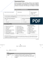 1 Example of A Clinical Assessment Form