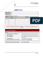 Project Plan Template