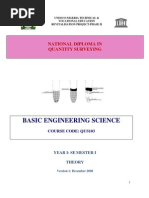 QUS 103 - Basic Engineering Science (Theory)