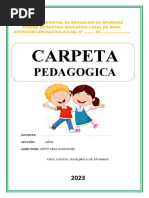 Carpeta Pedagogica - 2023