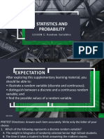 LESSON 1 Random-Variables