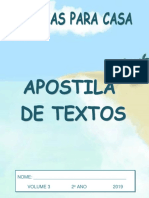 Apostila Tarefas 2o Ano 2019 Volume