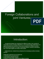 Foreign Collaborations and Joint Ventures