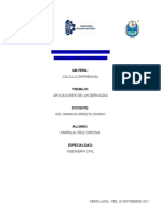 Aplicaciones de Las Derivadas