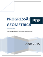 Progressão Geométrica: Aulas 01 A 05