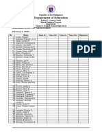 Attendance Sheet INSET 2023