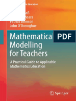 Mathematical Modelling For Teachers A Practical Guide To Applicable Mathematics Education