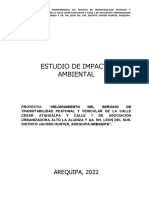 Estudio de Impacto Ambiental: AREQUIPA, 2022