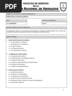 Introduccion Al Estudio Del Derecho TEMARIO