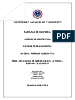 Informe Matematicas Integrales Hidrostatica