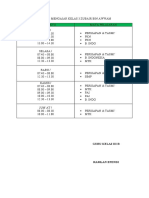 Jadwal Mengajar Kelas 3 Zubair Bin Awwam