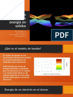 Modelo de Bandas de Energía en Solidos