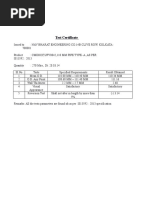 MTC For Upvc Pipes 110 MM Dia Date Up To 30.05.14