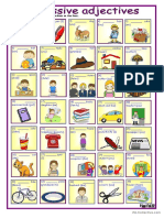 Possessive Adjectives With Key