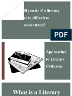 Literary Approaches