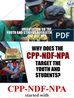 Orientation On The Youth and Student Recruitment of The Cpp-Ndf-Npa