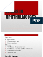 Lenses in Ophthalmology