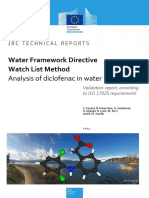 Water Framework Directive Watch List Method: Analysis of Diclofenac in Water