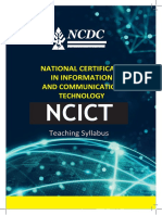 NCDC National Certificate in Ict Syllabus Ubteb Uganda