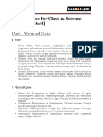 NEB Syllabus For Class 12 Science Physics