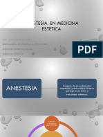 Anestesia en Medicina Estetica