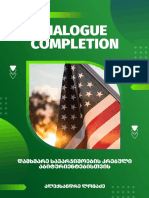 Dialogue Completion-Aleksandre Lomadze