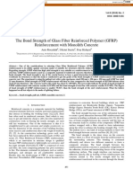 The Bond Strength of Glass Fiber Reinforced Polymer (GFRP) Reinforcement With Monolith Concrete