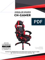 Silla Gamer Giratoria Reclinable Reposa Pies Roja 1590629840