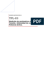 TPL.03 - Medición de Parámetros de C.A. - 2022