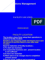 Operations Management: Facility Location