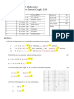 Math Year 09 Algebra2 Test Botany Down 2018 Ms