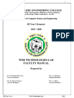 Web Technologies Lab