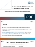 Coronary Artery Revascularization Guideline Slide Set GL Revasc