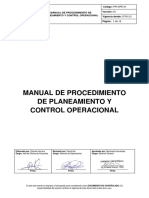 Pr-Ope-01 Manual de Procedimiento de Planeamiento y Control de Operaciones