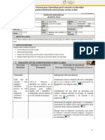 COEVALUACIÓN Diseño de Ruta de Aprendizaje Actividad Planificación