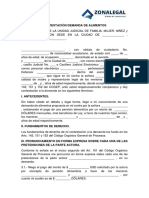 Contestacion Demanda de Alimentos