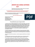 Procedimiento de Carga de AC