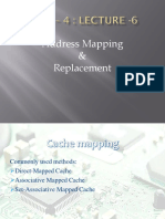 Lecture 6 - Address Mapping & Replacement