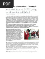 Actividades Del Bullying y Ciberacoso