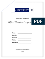 OOP Lab Manual