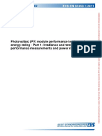 IEC 61853-1 Module Performance Testing and Energy Rating