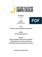 Tabajo de Investigación, Fisica, Patrones de Unidades Paloma