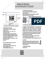 WEG Sensor de Presenca Compose Manual de Instalacao e Utilizacao PT