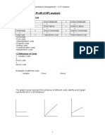 Lecture 1. Basic Costing CVP