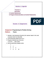 Session-4 - Control Statements